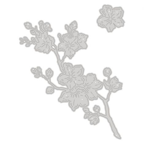 Zestaw Wykrojników dpCraft Gałązka i Kwiaty Magnolii, 2szt - 2